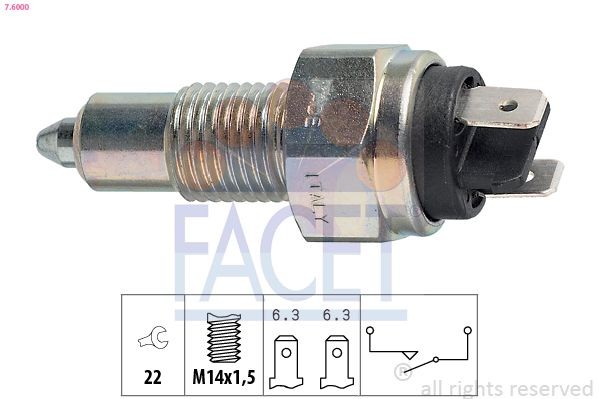 FACET Reverse light switch Article number: 7.6000 cheaply