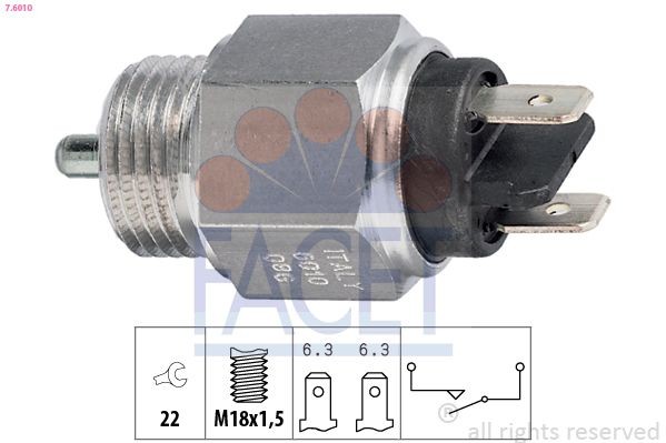 FACET Reverse light switch Article number: 7.6010 cheaply