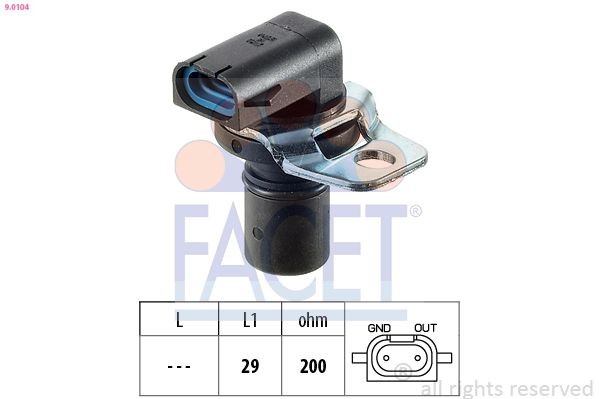 FACET RPM Sensor, automatic transmission Article number: 9.0104 cheaply