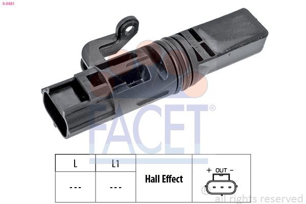 FACET Sensor de revoluciones, control del motor Número de artículo: 9.0481 a buen precio