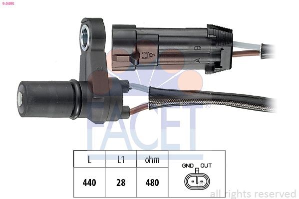 FACET Turtallsensor, automatgir artikkelnummer: 9.0495 billig