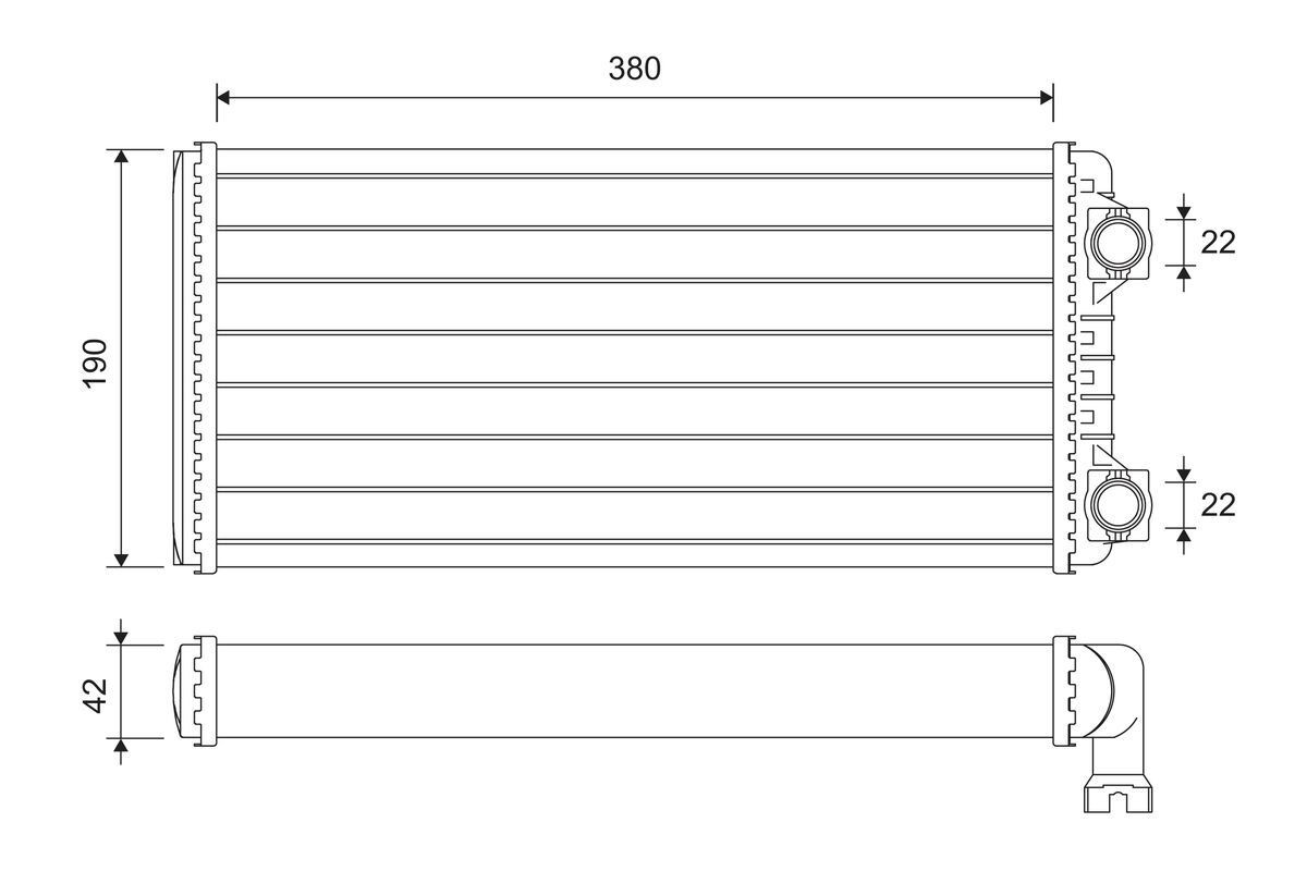 VALEO Heater matrix Article number: 811639 cheaply