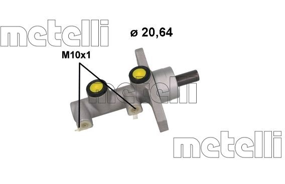 METELLI Cilindro principal de freno Número de artículo: 05-1223 a buen precio