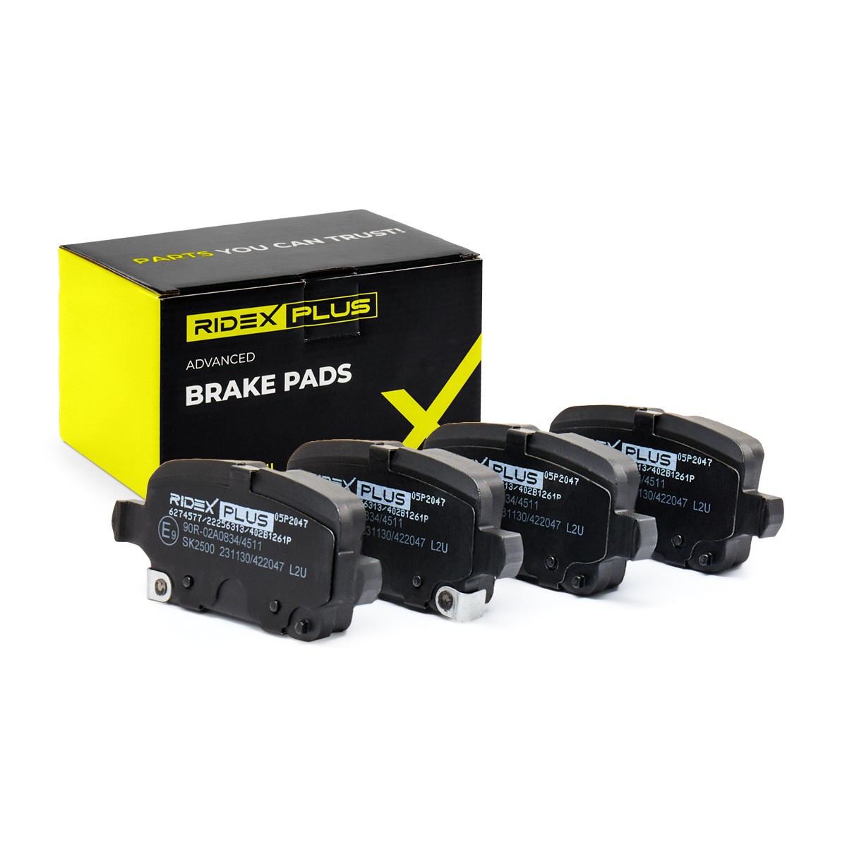 RIDEX PLUS Brake pad set Article number: 402B1261P cheaply