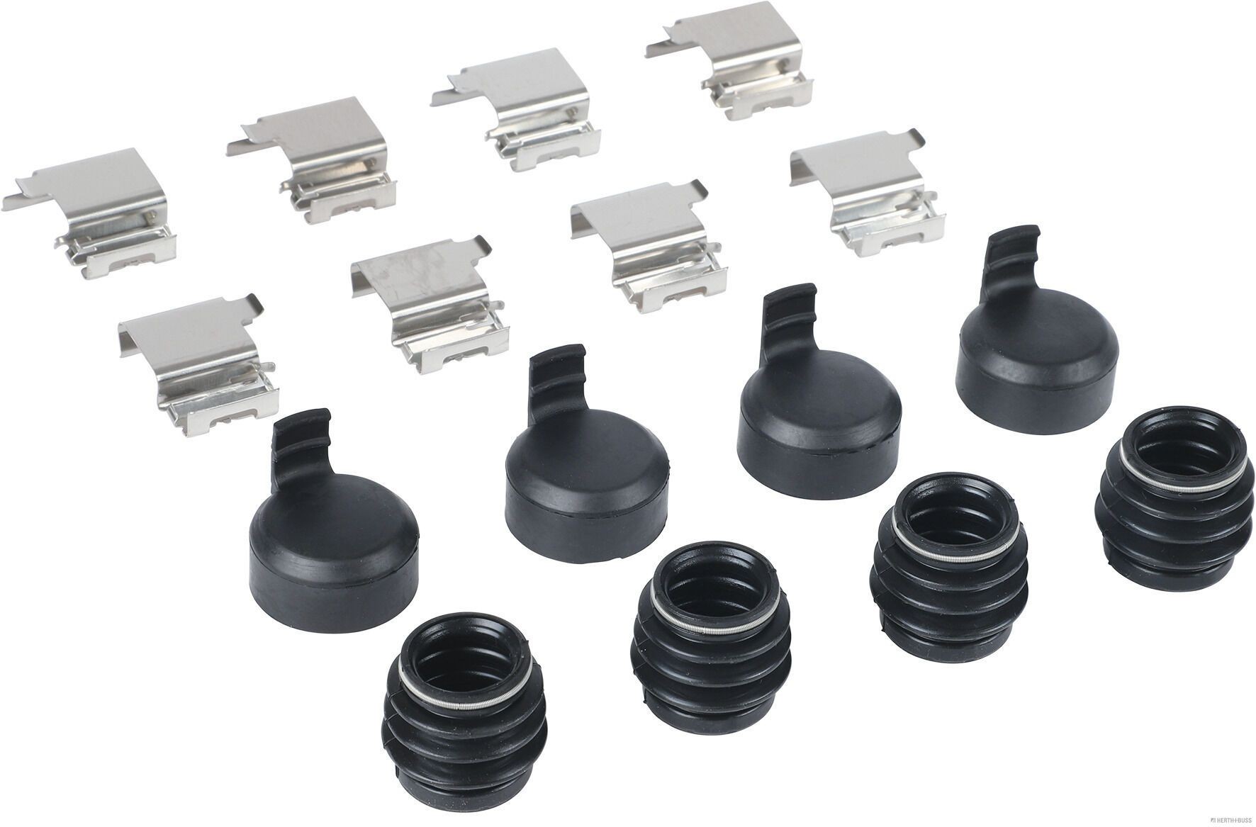 HERTH+BUSS JAKOPARTS J3661047 Set accesorii, placute frana MASTER 2.3 dCi 145 FWD (EV0E, EV0F, HV0E, HV0F, UV0E, UV0F,... 146 CP motor diesel