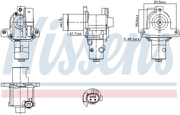 NISSENS EGR valve Article number: 98183 cheaply
