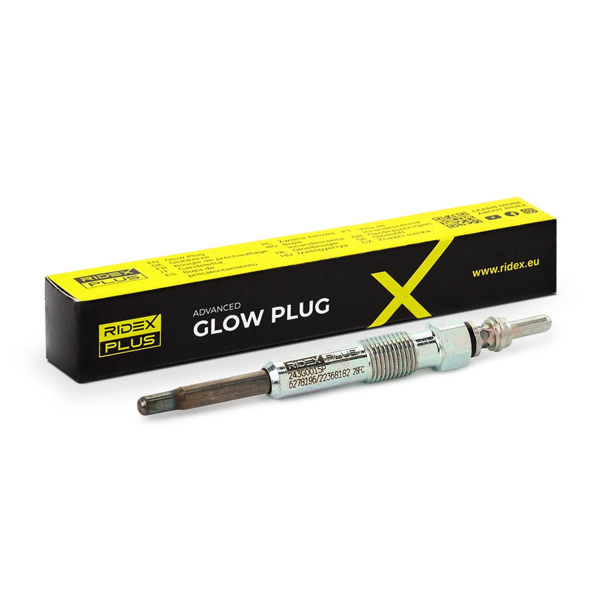 RIDEX PLUS Glow plug Article number: 243G0015P cheaply