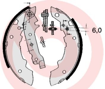 BREMBO Bremsbackensatz Artikelnummer: S 68 512 günstig