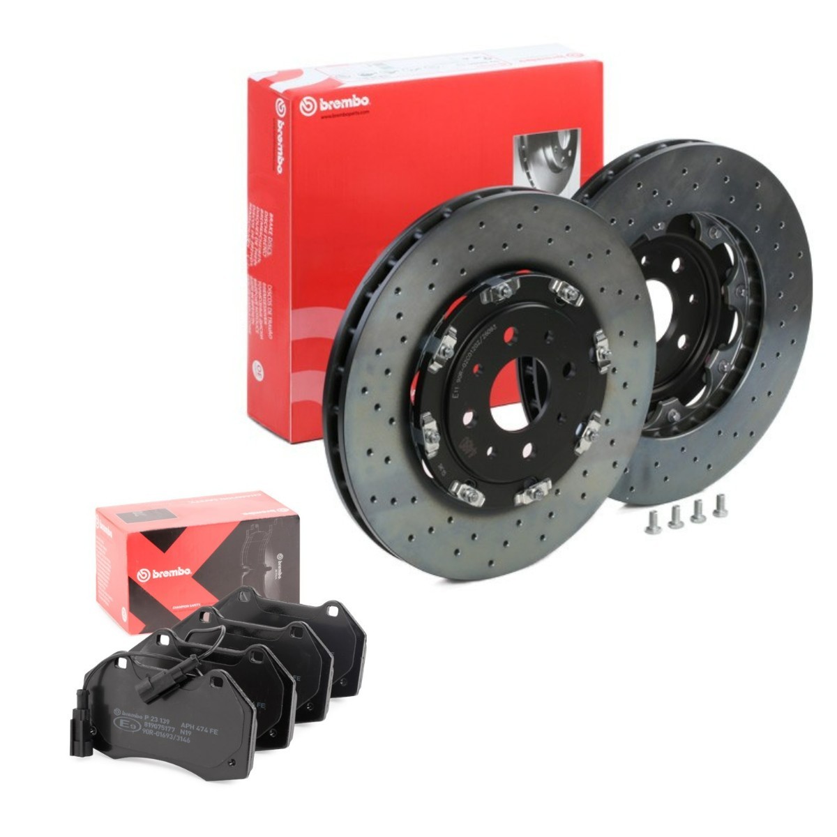 BREMBO Brake discs and pads set TWO-PIECE FLOATING DISCS LINE Article number: BRB3405N0299 cheaply