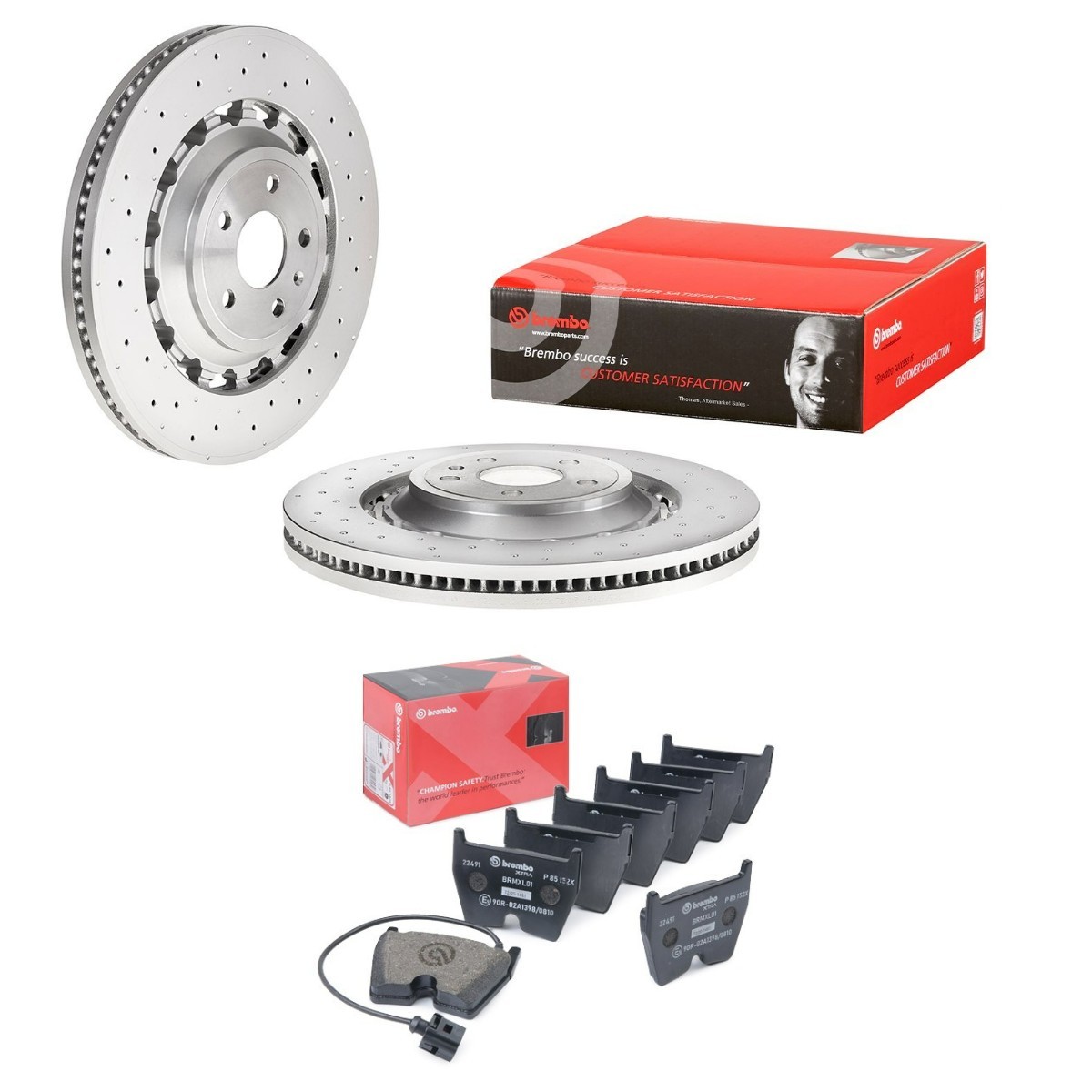 BREMBO Brake discs and pads set Article number: BRB3405N0308 cheaply