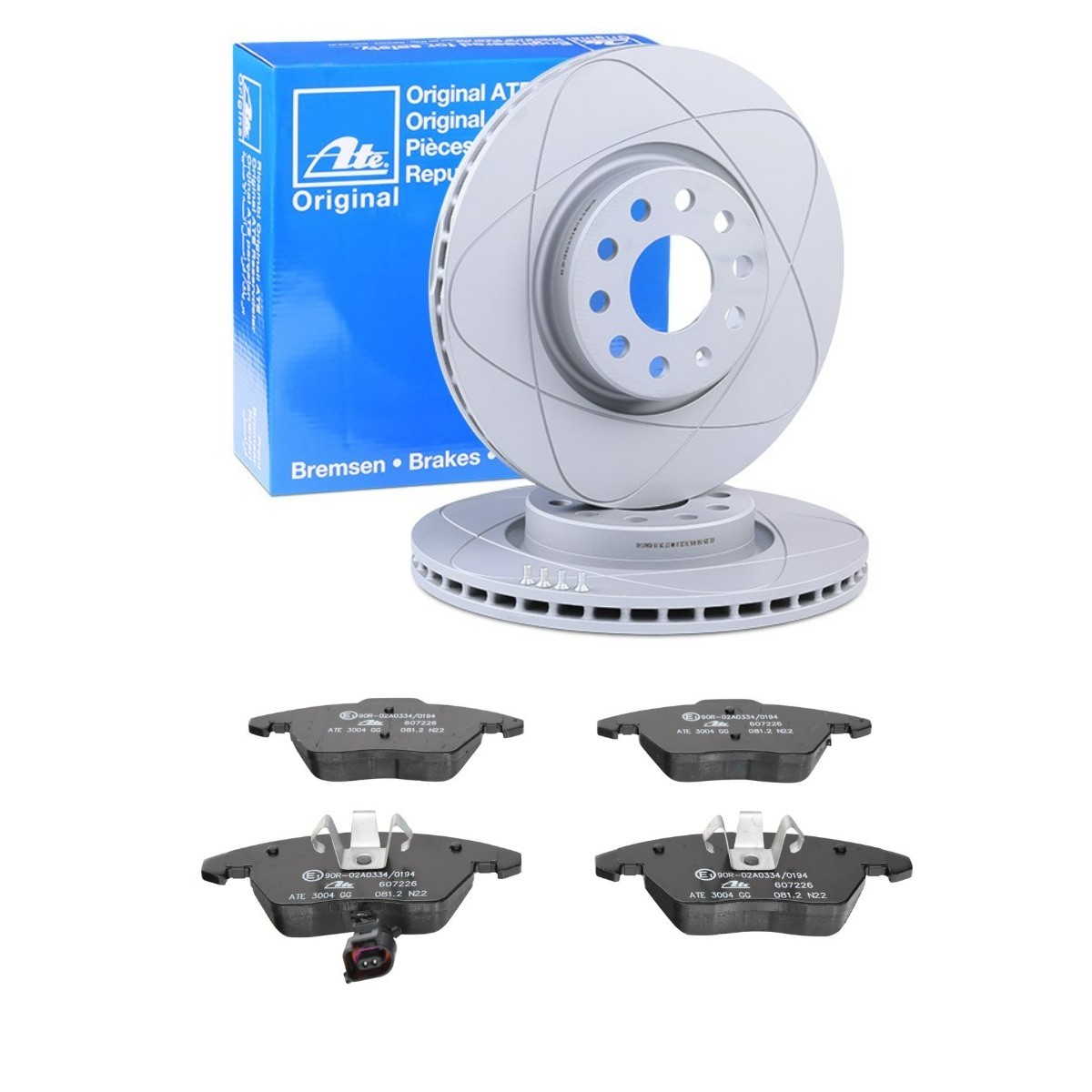 ATE Brake discs and pads set PowerDisc Article number: ATE3405N0004 cheaply