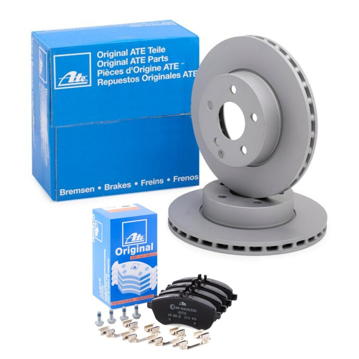 ATE Brake discs and pads set Article number: ATE3405N0006 cheaply