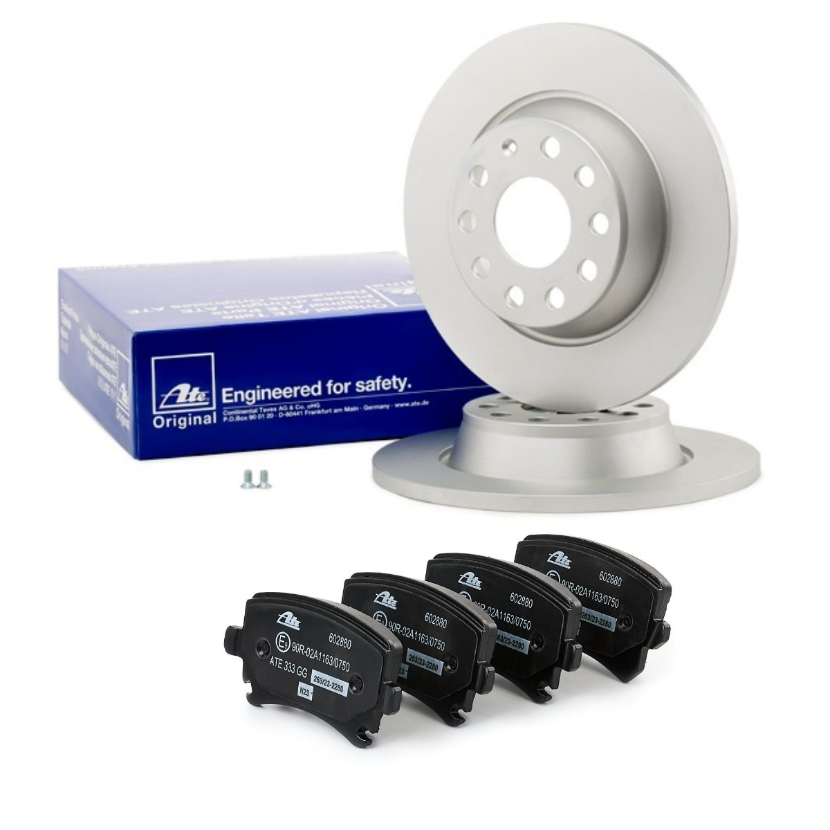 ATE Brake discs and pads set Article number: ATE3405N0007 cheaply