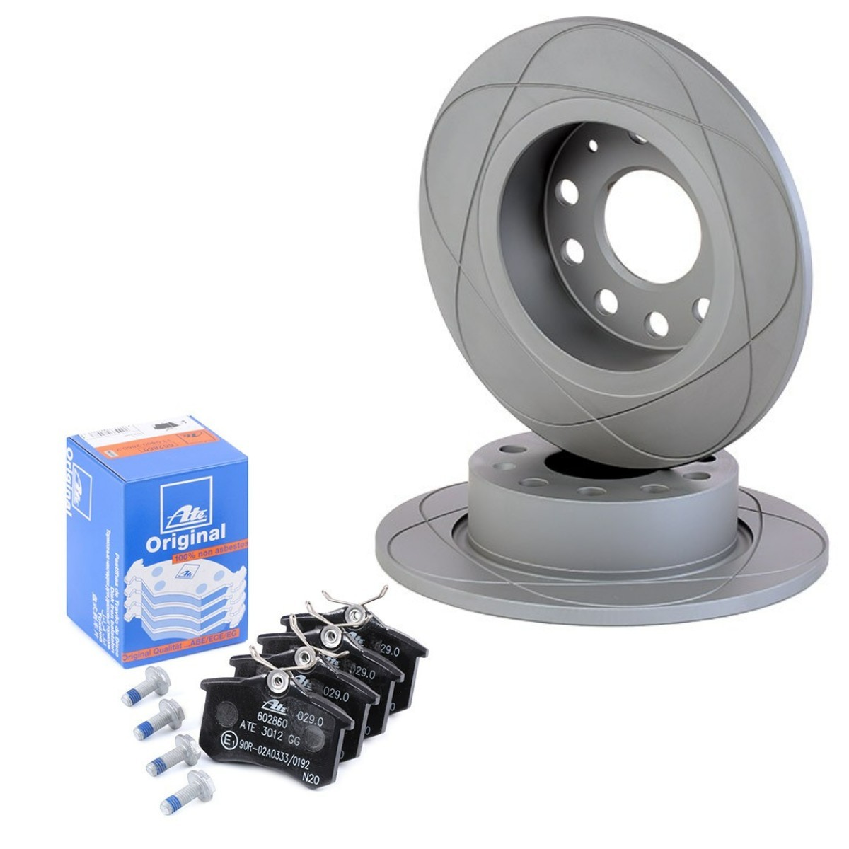 ATE Brake discs and pads set PowerDisc Article number: ATE3405N0010 cheaply