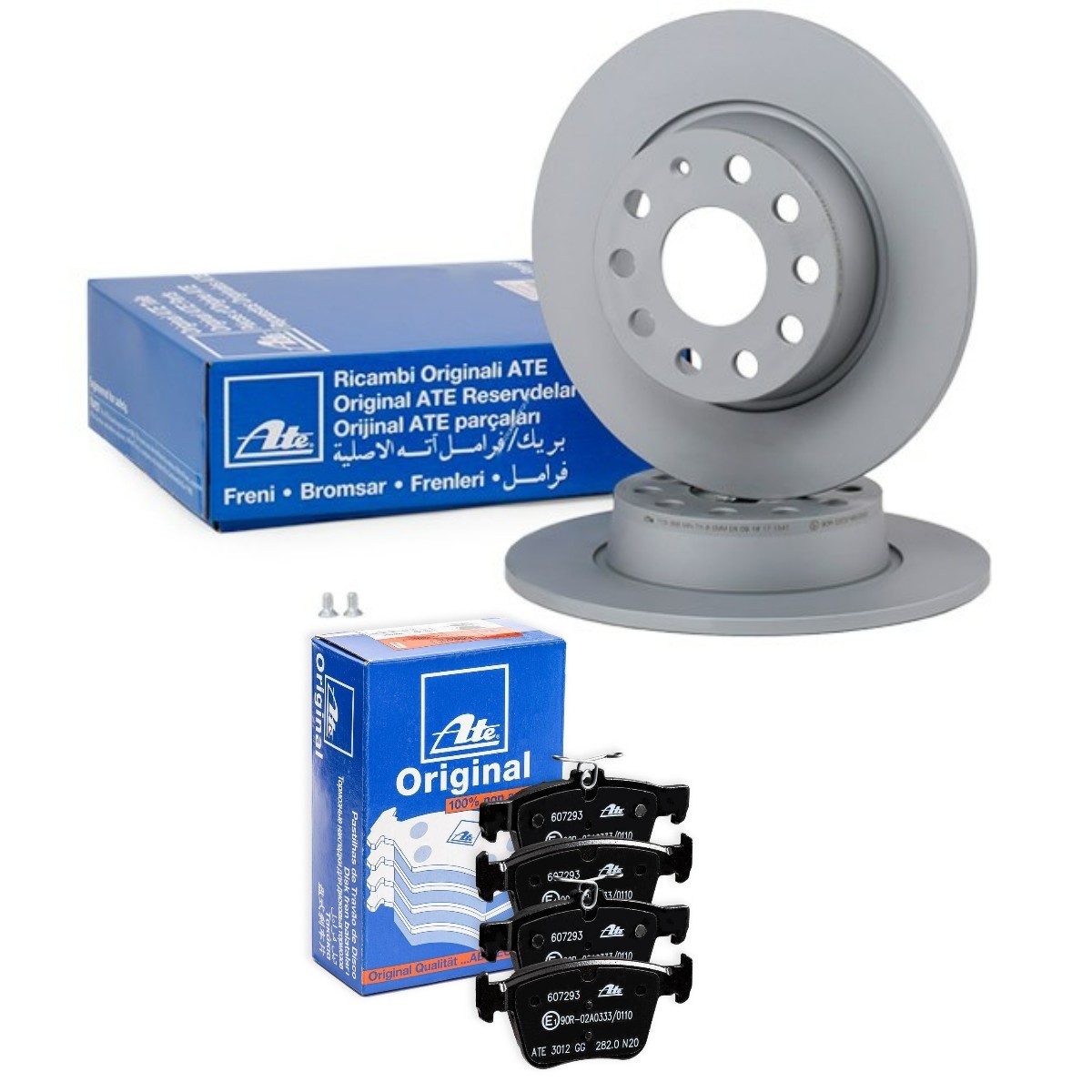 ATE Brake discs and pads set Article number: ATE3405N0016 cheaply