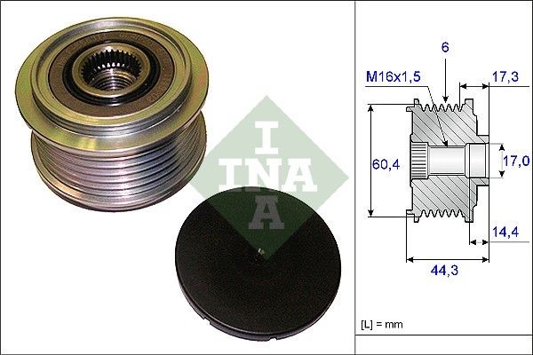 INA Alternator - sprzęgło jednokierunkowe Numer artykułu: 535 0207 10 niedrogo