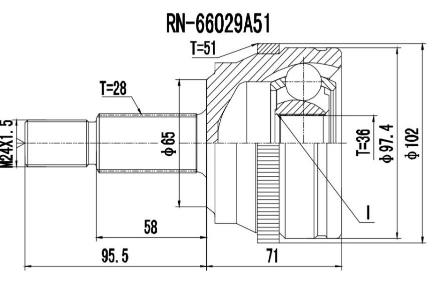 PROCARO Joint kit, drive shaft Article number: 77-OP-790 cheaply