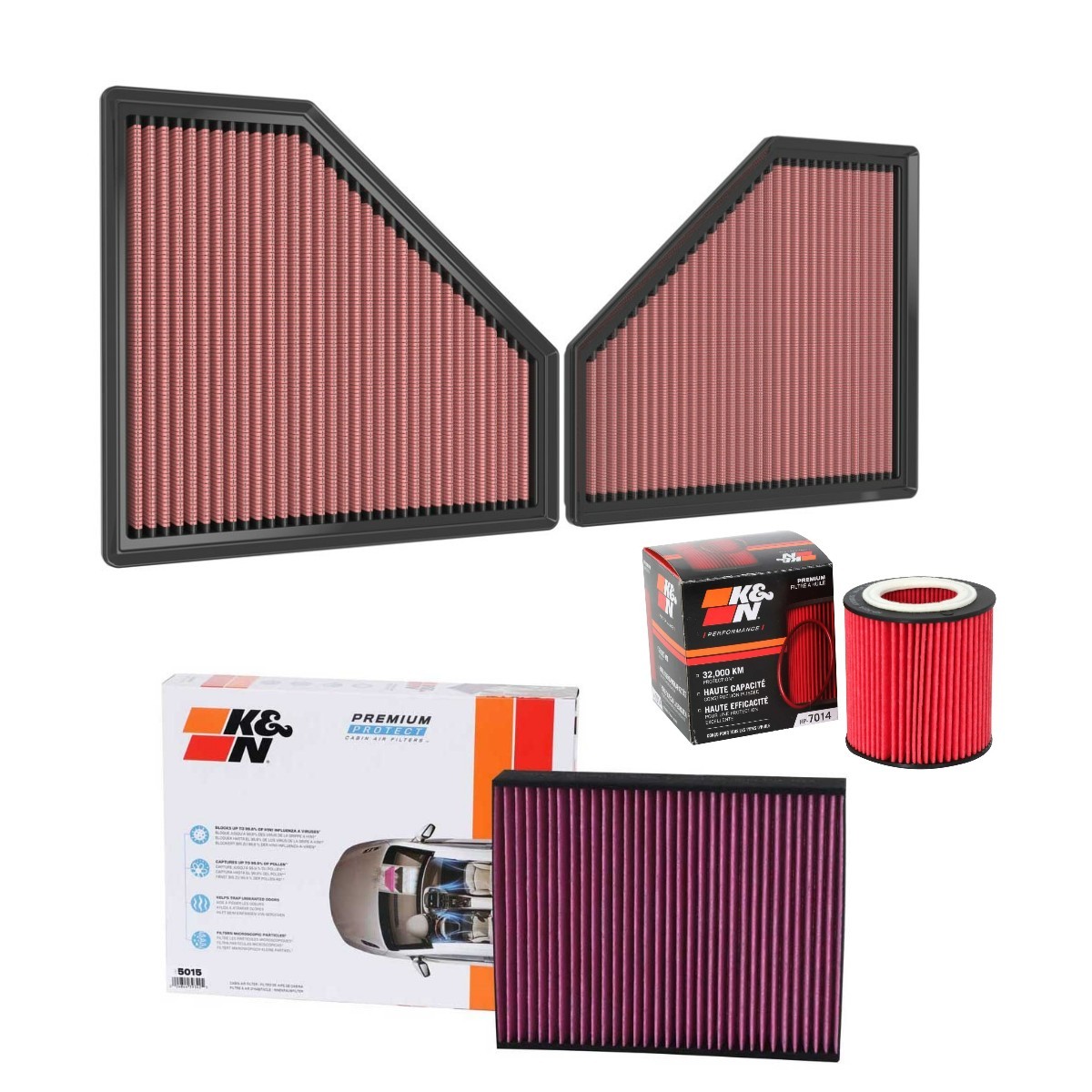K&N Filters Filter kit Article number: KNF4055N0017 cheaply