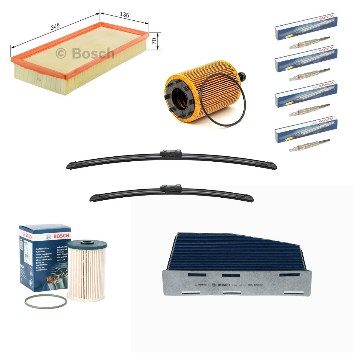 BOSCH Techninės priežiūros komplektas Aerotwin prekės numeris: BSH4682SK002 nebrangu