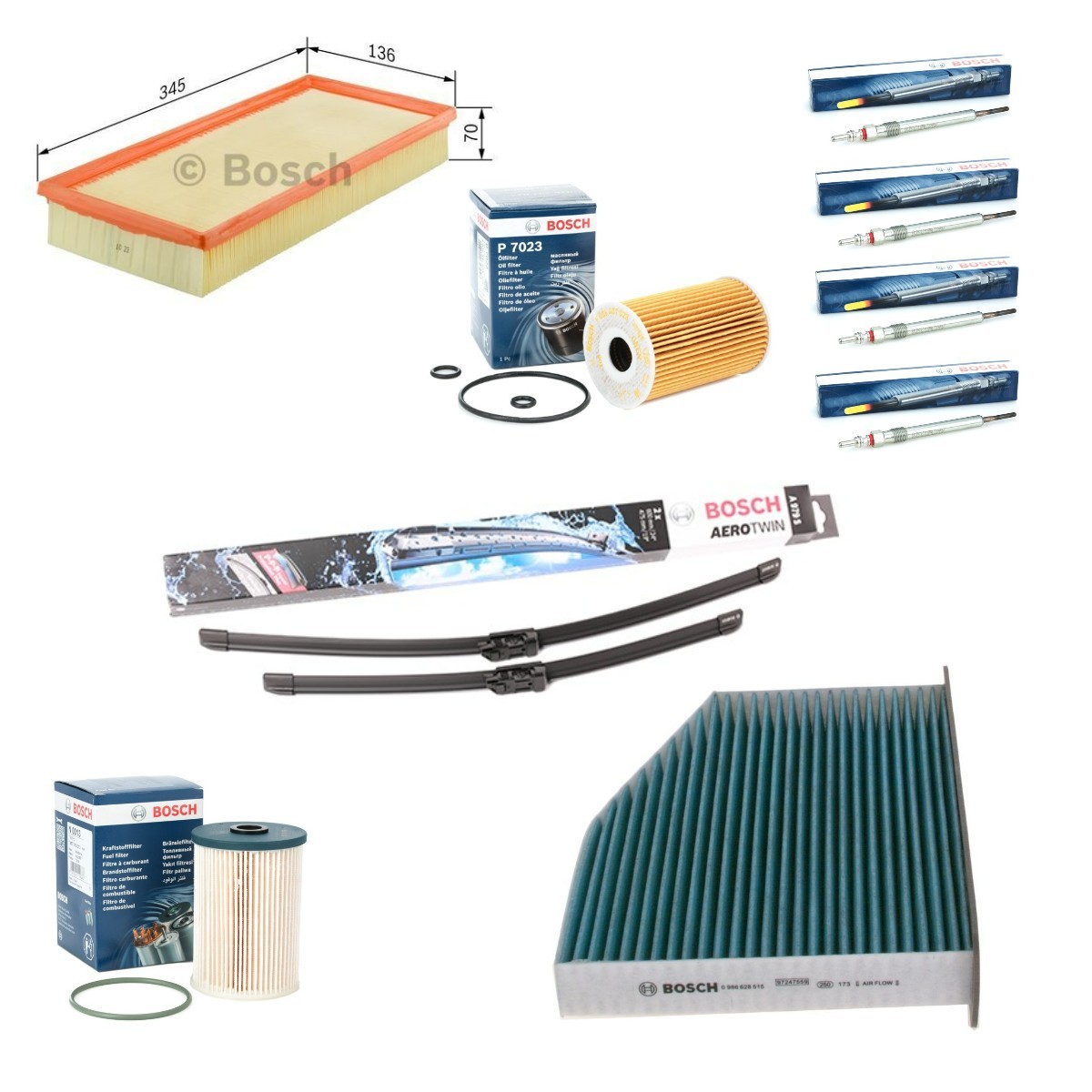 BOSCH Kit de revisão Aerotwin Número de artigo: BSH4682SK003 baixo custo