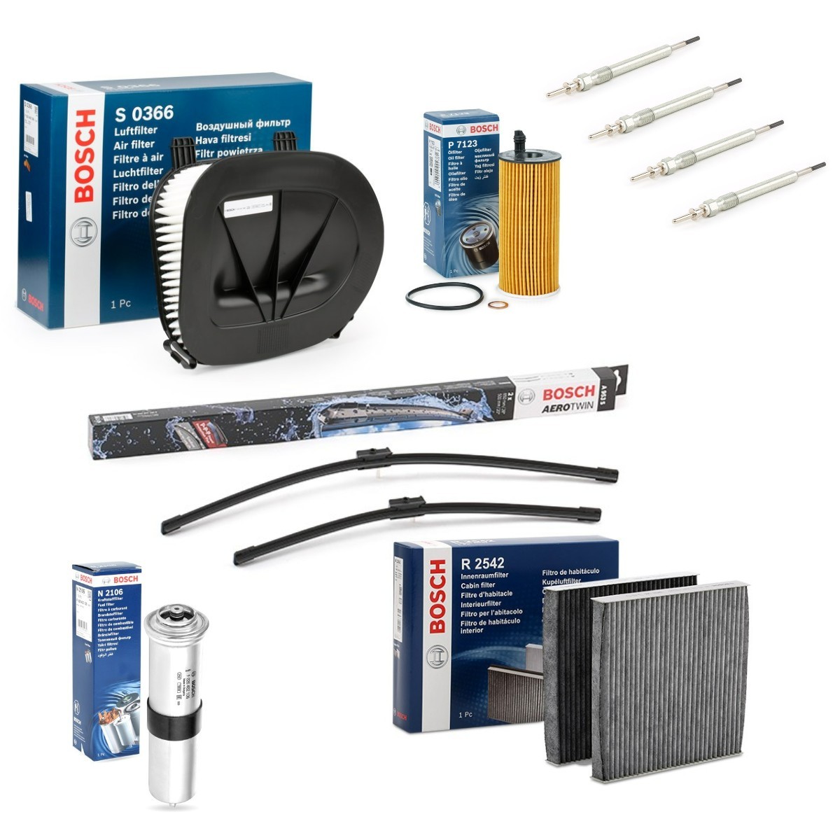 BOSCH Detaļu komplekts, Tehniskā apkope Aerotwin raksta numurs: BSH4682SK016 lēti