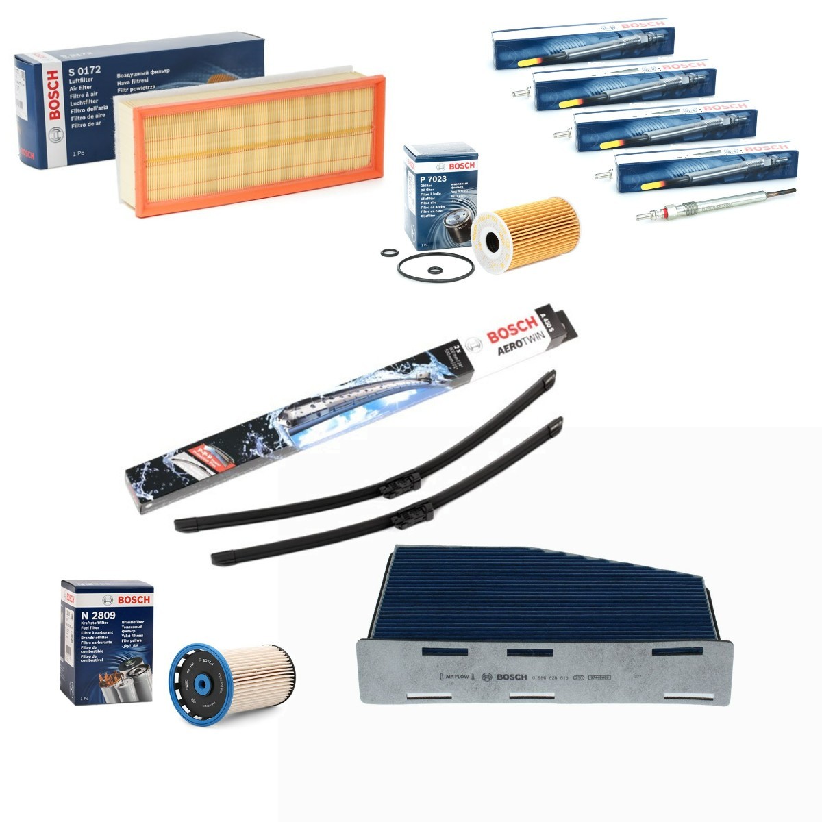 BOSCH Detaļu komplekts, Tehniskā apkope Aerotwin raksta numurs: BSH4682SK017 lēti