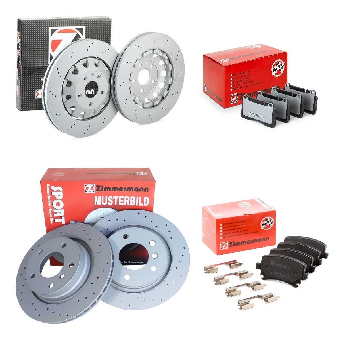 ZIMMERMANN Brake discs and pads set Article number: ZMN3405N0001 cheaply