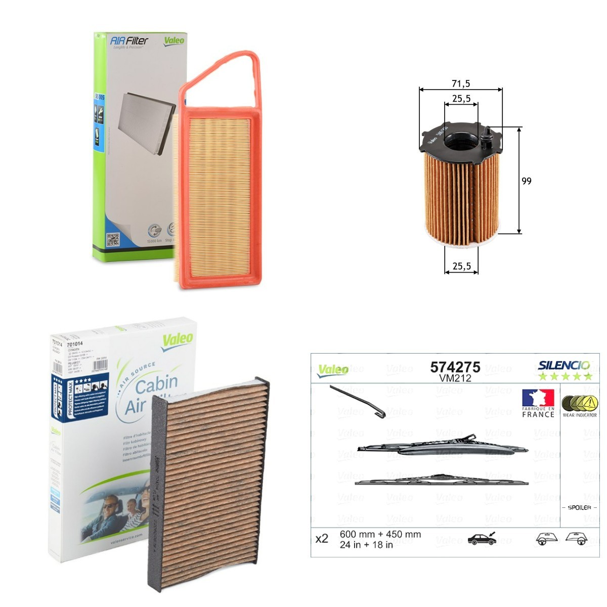 VALEO Inspektionspaket Artikelnummer: VAL4682SK009 kaufen