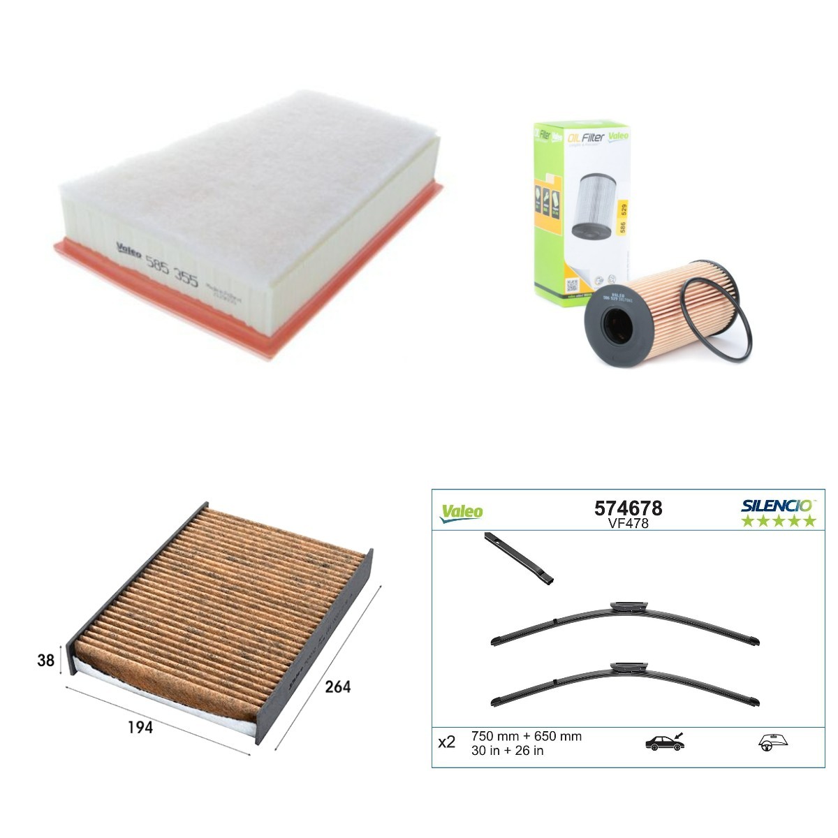 VALEO Inspektionspaket Artikelnummer: VAL4682SK012 günstig