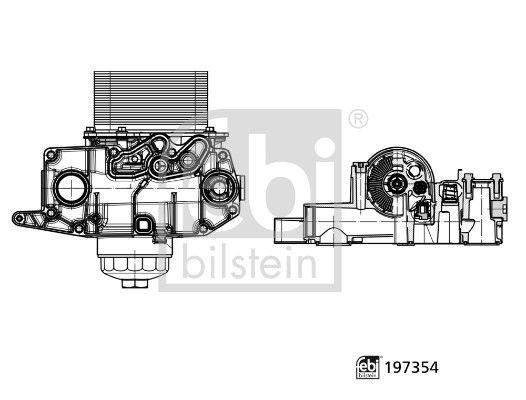 FEBI BILSTEIN Oliefilterhus Varenummer: 197354 billige
