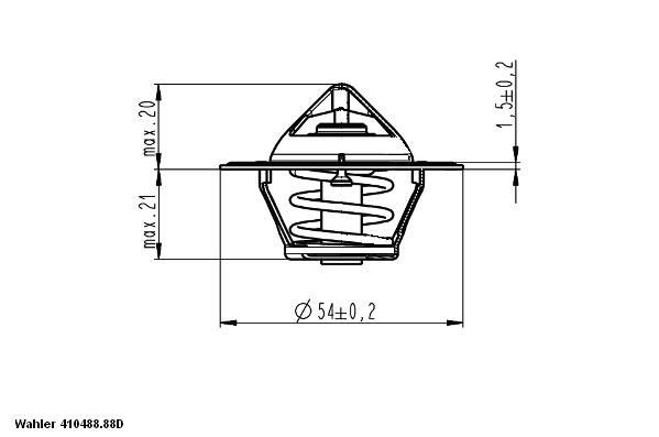 WAHLER Thermostat Article number: 410488.88D cheaply