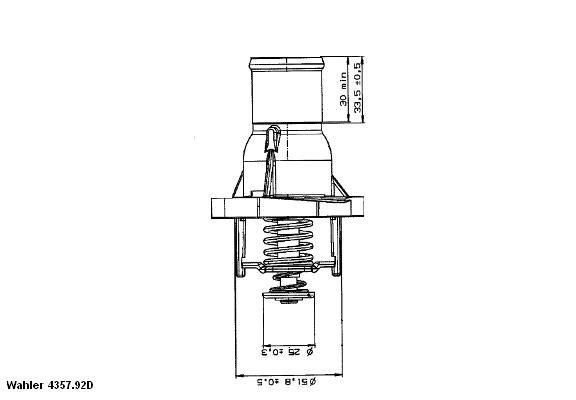 WAHLER Thermostat Article number: 4357.92D cheaply