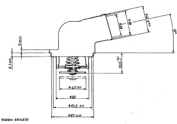 WAHLER Thermostat Article number: 4414.87D cheaply