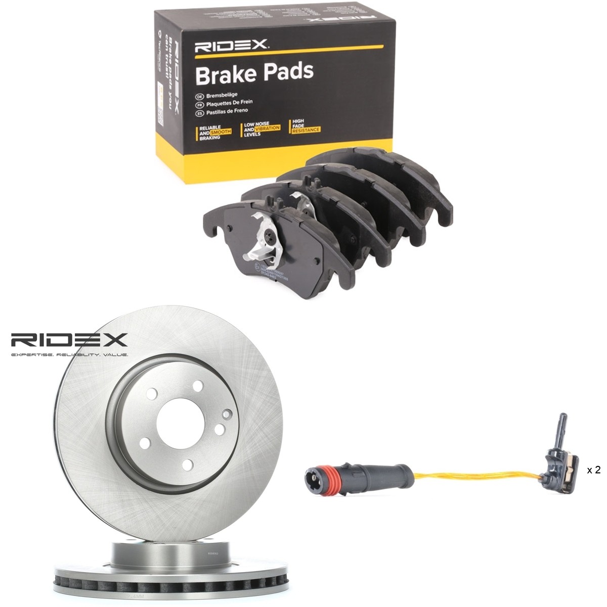 RIDEX Bremsscheiben und -beläge Artikelnummer: 3405B3394 bestellen