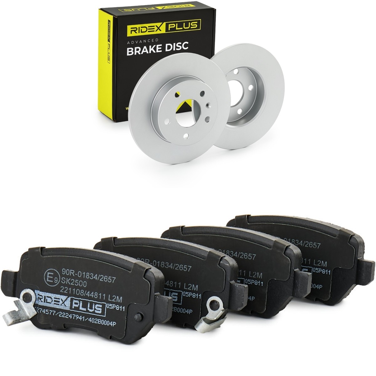 RIDEX PLUS Bremsscheiben und -beläge Artikelnummer: 3405B0005P günstig