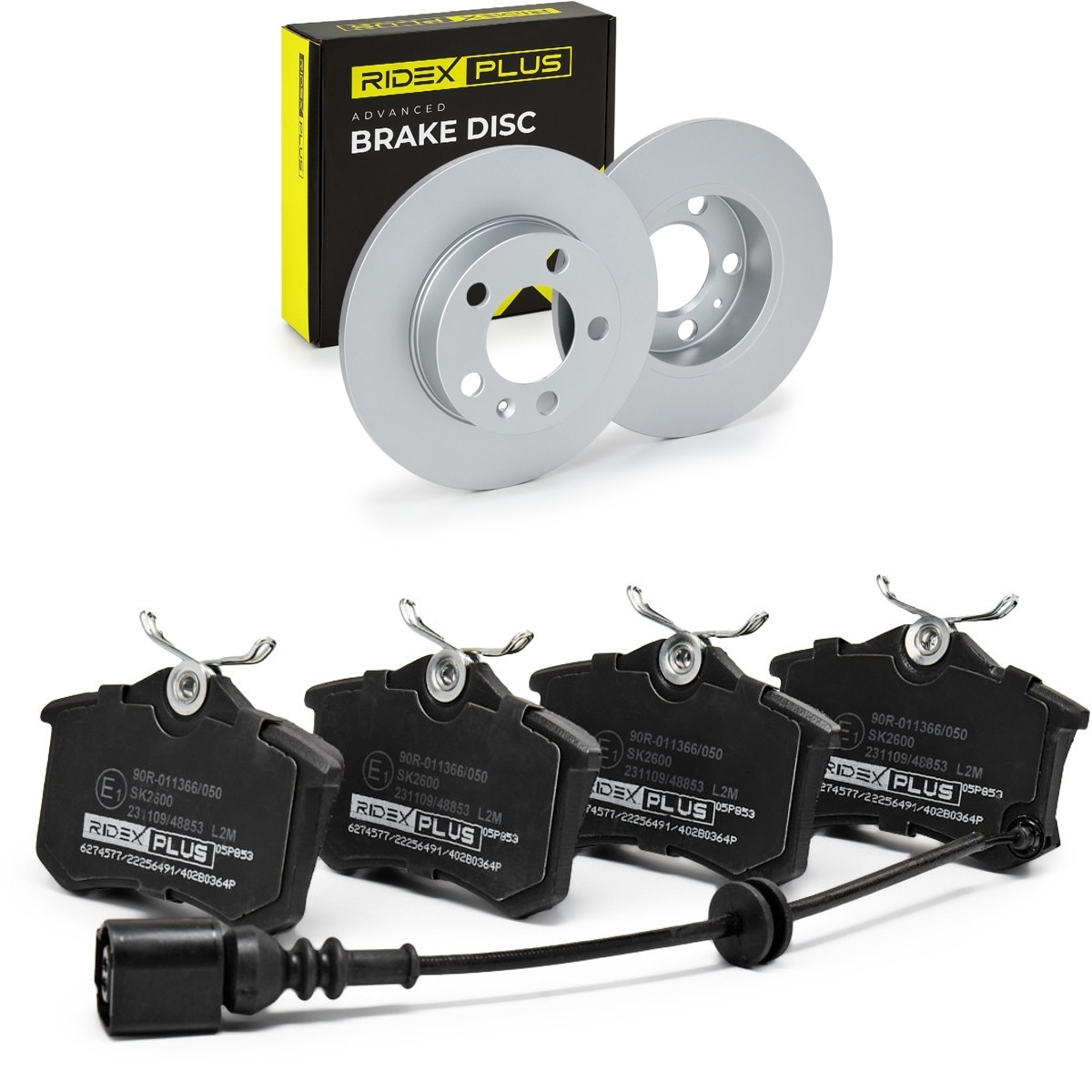RIDEX PLUS Brake discs and pads set Article number: 3405B0821P cheaply