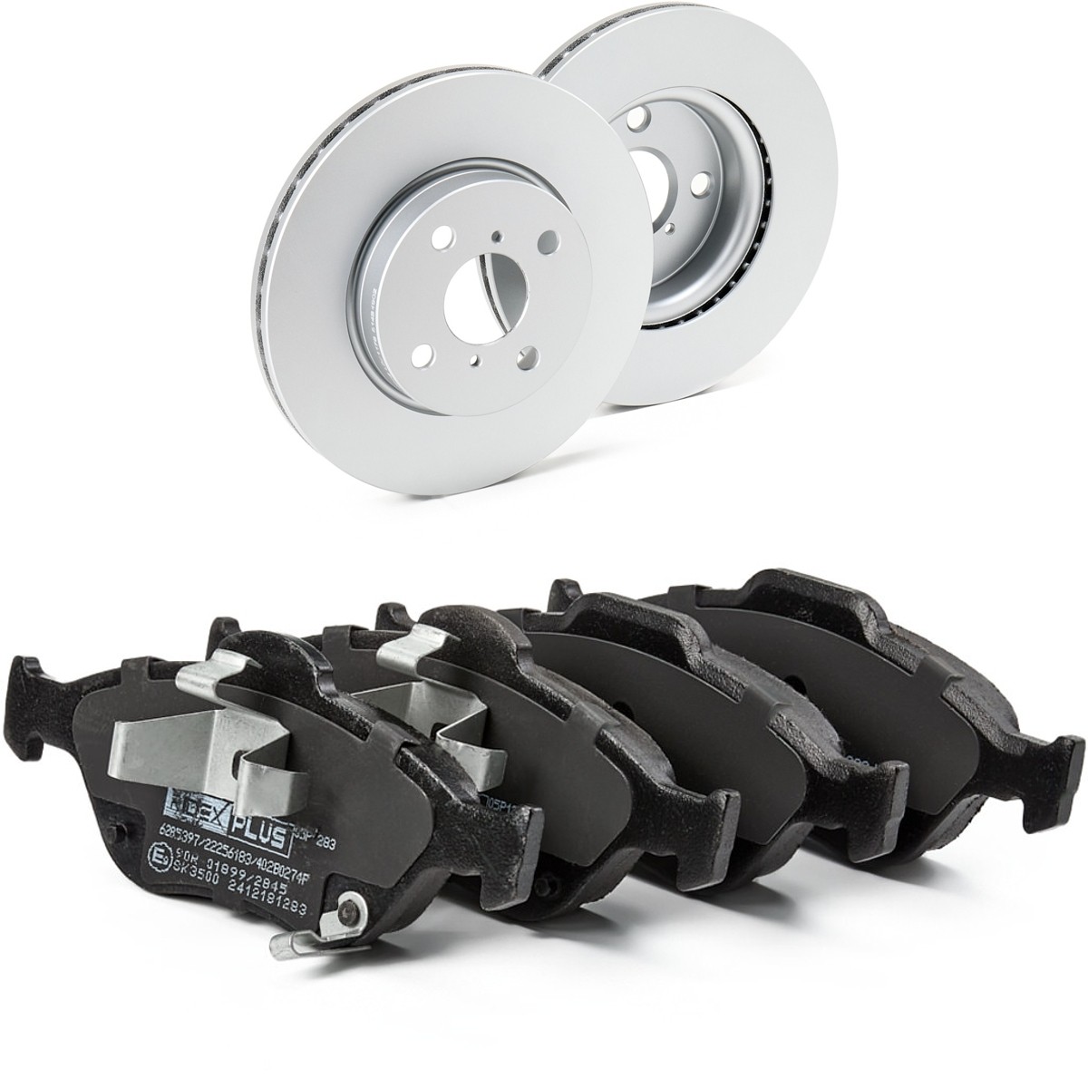 RIDEX PLUS Brake discs and pads set Article number: 3405B0237P cheaply