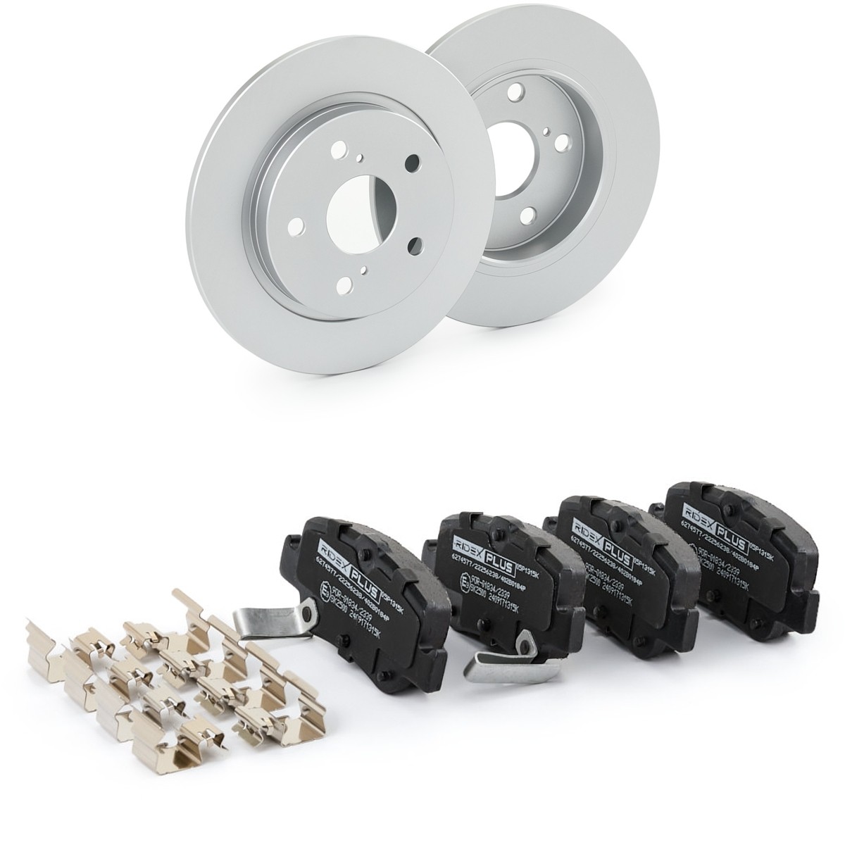 RIDEX PLUS Brake discs and pads set Article number: 3405B0941P cheaply