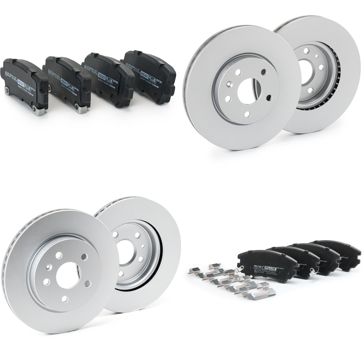 RIDEX PLUS Brake discs and pads set Article number: 3405B1759P cheaply