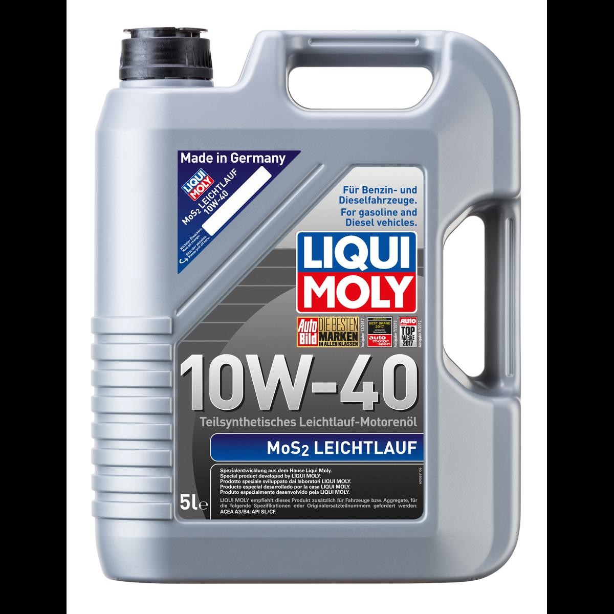 LIQUI MOLY Motorolaj МoS2, Leichtlauf. Cikk szám: 1092 olcsó
