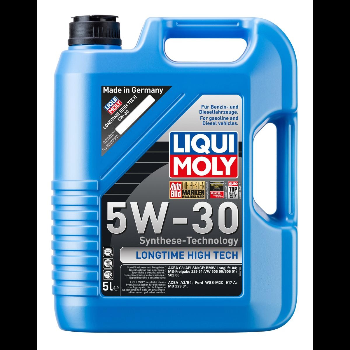 LIQUI MOLY Motorolje Longtime High Tech artikkelnummer: 1137 billig