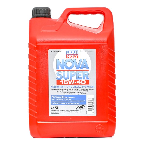 LIQUI MOLY Motorolie Nova Super Varenummer: 1426 billige