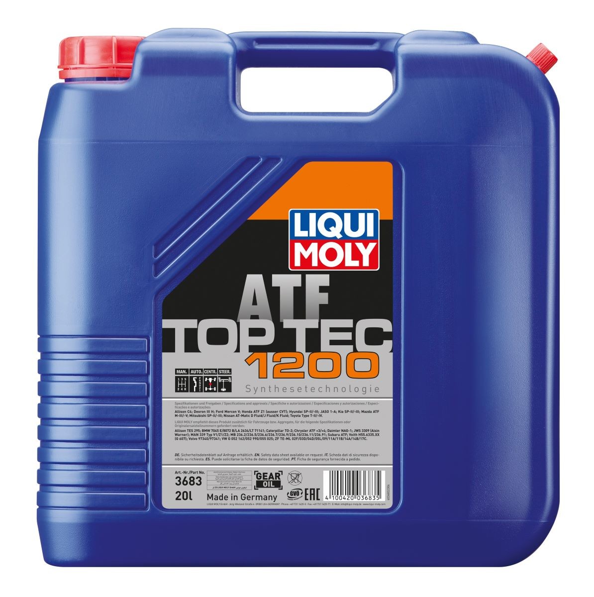 LIQUI MOLY Automatic transmission fluid Top Tec, ATF 1200 Article number: 3683 cheaply