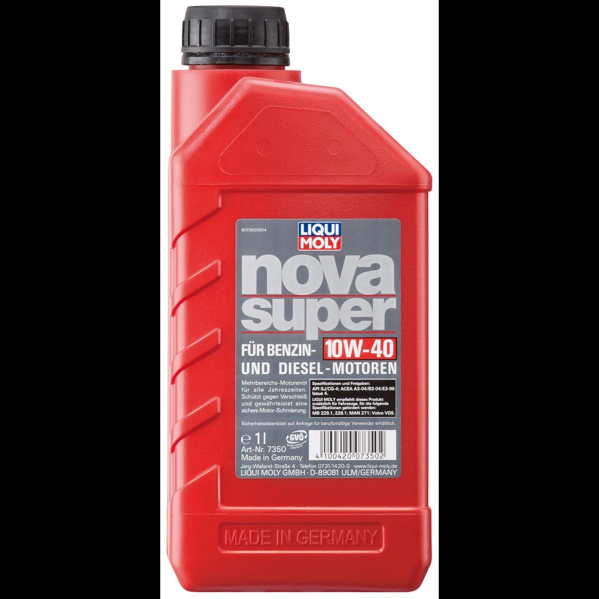 LIQUI MOLY Mootoriõli NOVA SUPER Artikli number: 7350 soodsalt