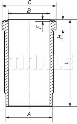 MAHLE ORIGINAL Cilindro įvorė prekės numeris: 061 WN 25 nebrangu