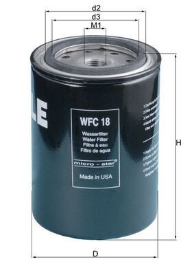 MAHLE ORIGINAL Filtro refrigerante Numero articolo: WFC 18 poco costoso