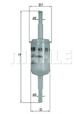 MAHLE ORIGINAL Kraftstofffilter Artikelnummer: KL 15 günstig