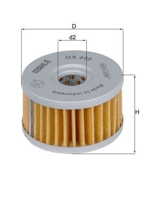 MAHLE ORIGINAL Kraftstofffilter Artikelnummer: KL 59 günstig