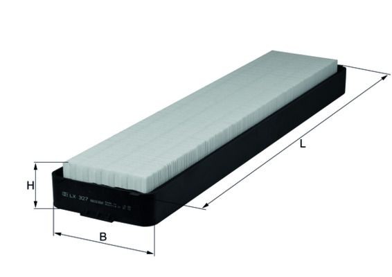 MAHLE ORIGINAL Filtro aria Numero articolo: LX 327 poco costoso