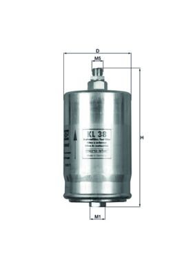 MAHLE ORIGINAL Secondary Air Filter Article number: LXS 233 cheaply